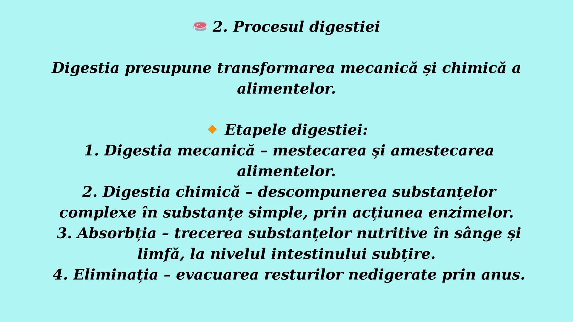 # Sistemul
# Digestiv și
# Digestia la Om Introducere
Sistemul digestiv este unul dintre cele mai
importante sisteme ale organismului uman.