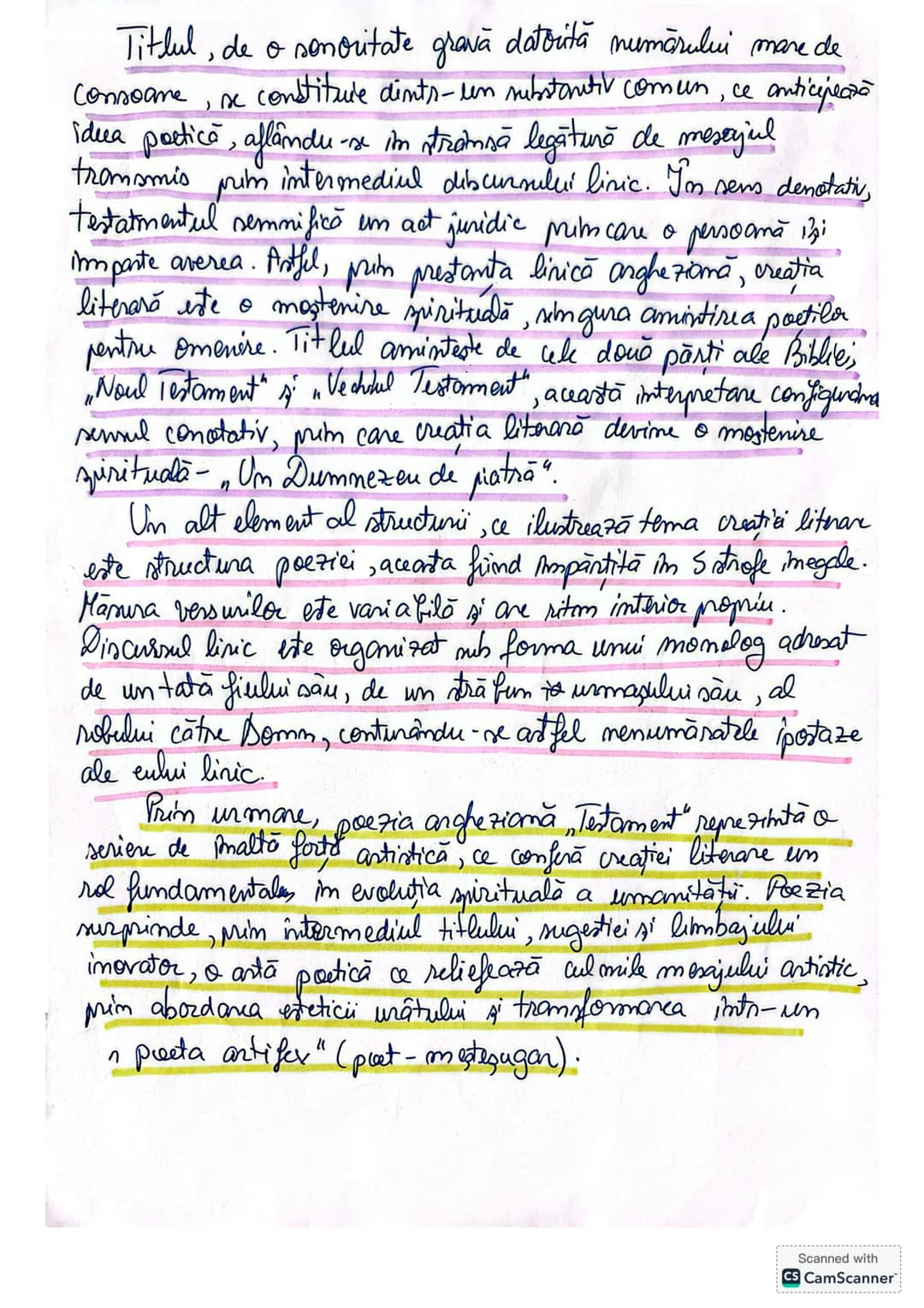 # Testament
Tudor Arghezi
Scriitor reprezentativ pentru curentul literar mumit
modernism, Tudor Arghezi aduce prim opera sa o contributie