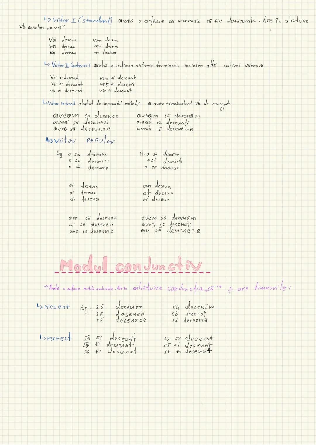 # Modurile verbului
Modul este forma pe care o ia verbul pentru a arata cum consideră
Povestitorul actiunea
1. Moduri personale-îndeplines