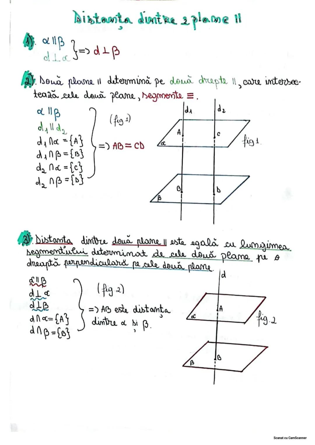 Unghiul dintre
o dreaptă și un plan
A € α
Bła
*(AB,α) = *(AB, PM(α) AB)
= *(AB, AC) = *BAC (fig 1)
*Unghiul dintre dreapta
AB si α este ung
