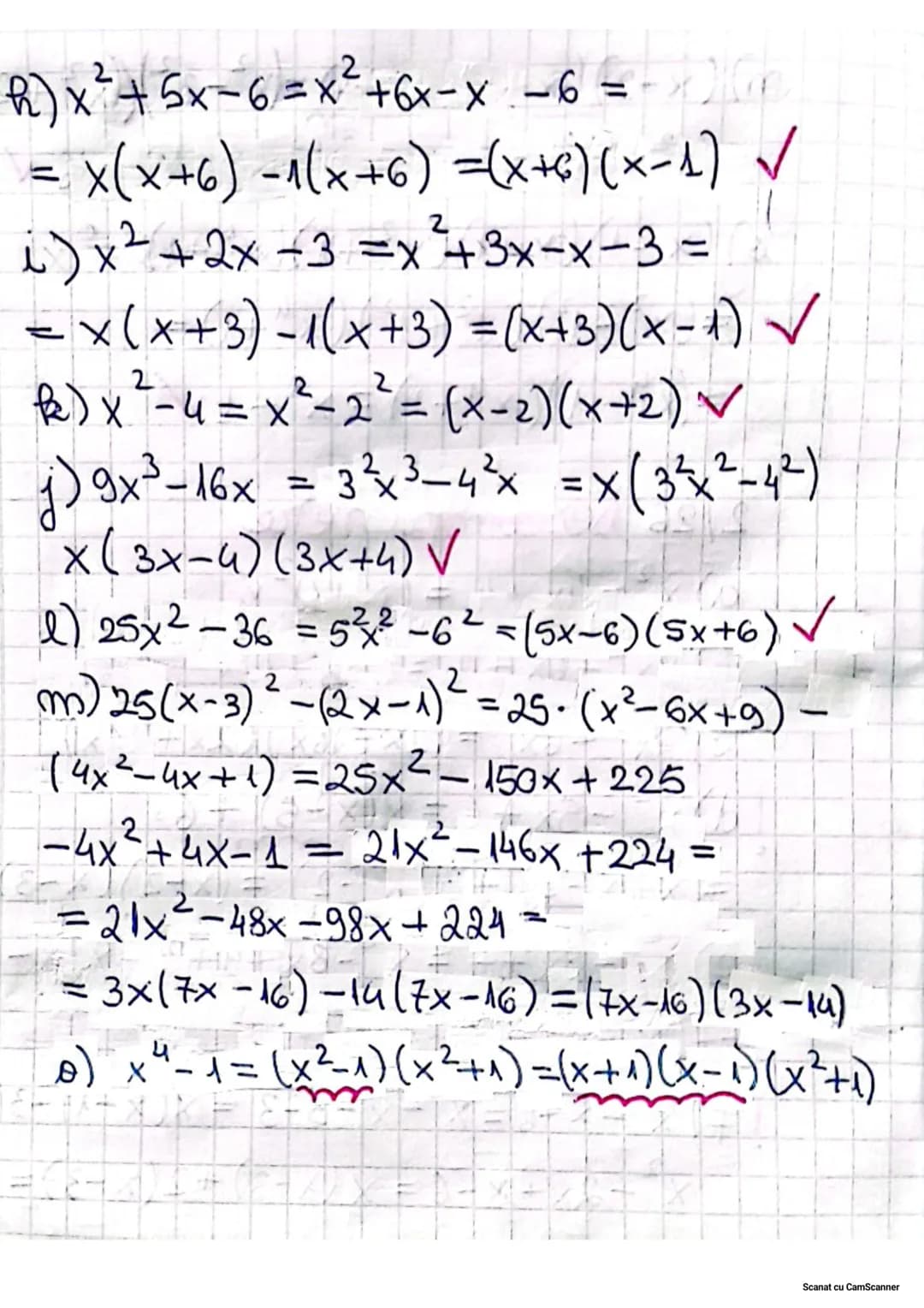12.05.2024
13.05.2024
Coleul algebric
1/26 Calcul
-a) 2(3x-2)+4(4-2x)=6x-4+16-8x=-2x+12
b) 3(1-5x)-2(2x-1)-3-15x-4x+2
= 5 - 19x✓
c) (x-2y)