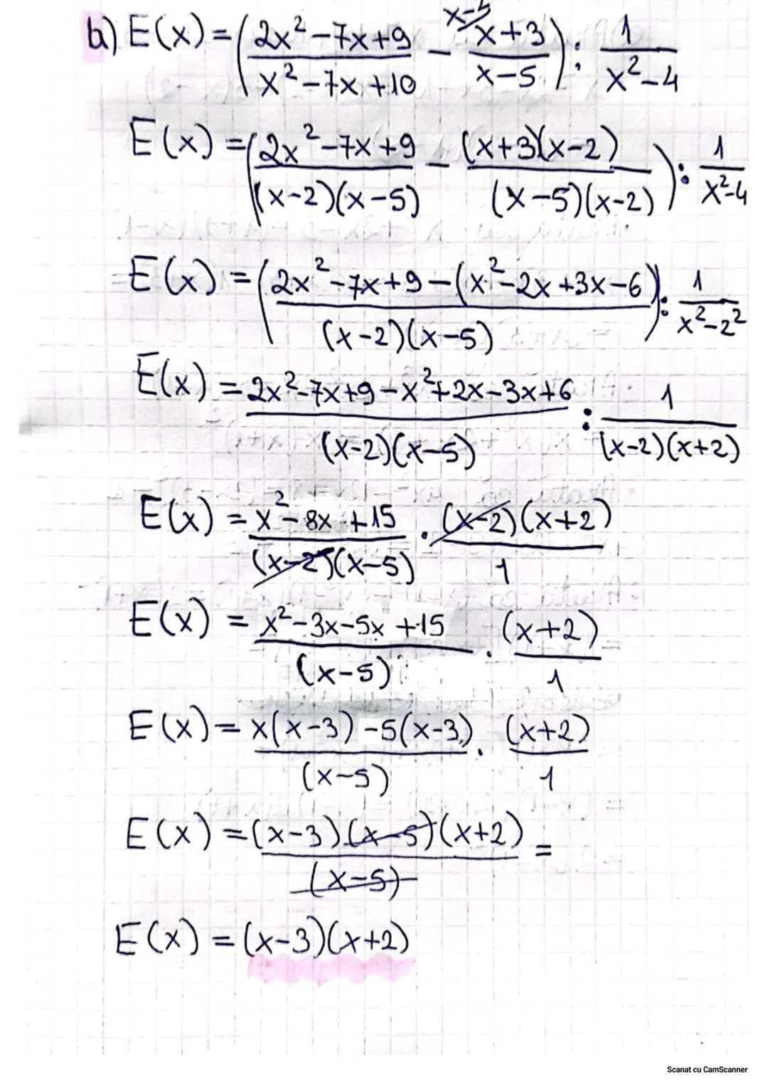 12.05.2024
13.05.2024
Coleul algebric
1/26 Calcul
-a) 2(3x-2)+4(4-2x)=6x-4+16-8x=-2x+12
b) 3(1-5x)-2(2x-1)-3-15x-4x+2
= 5 - 19x✓
c) (x-2y)