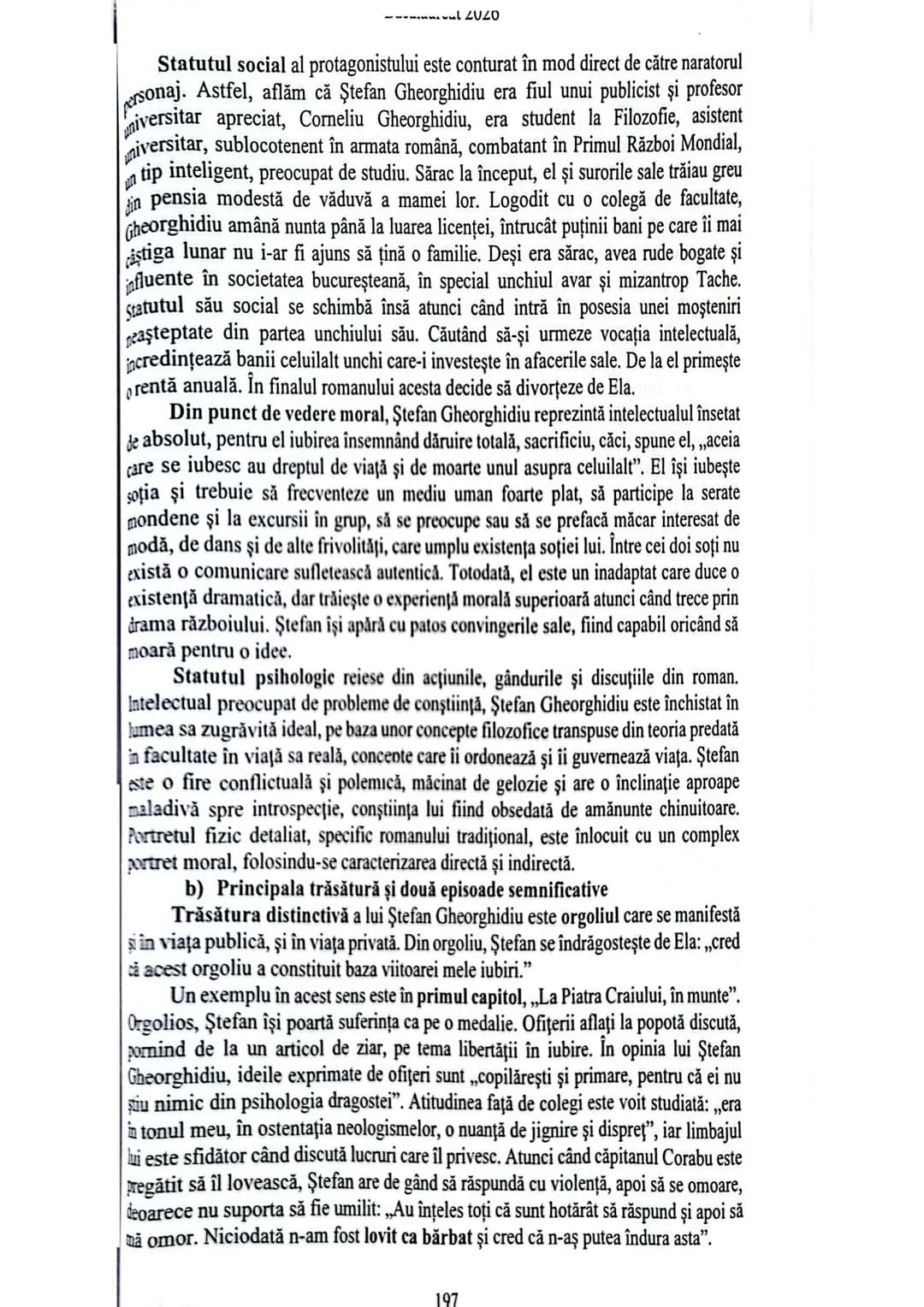 Bacalaureat 2026
frontului românesc din timpul Primului Război Mondial. Unii critici i-au reprosa
romanului că nu realizează o legătură înt