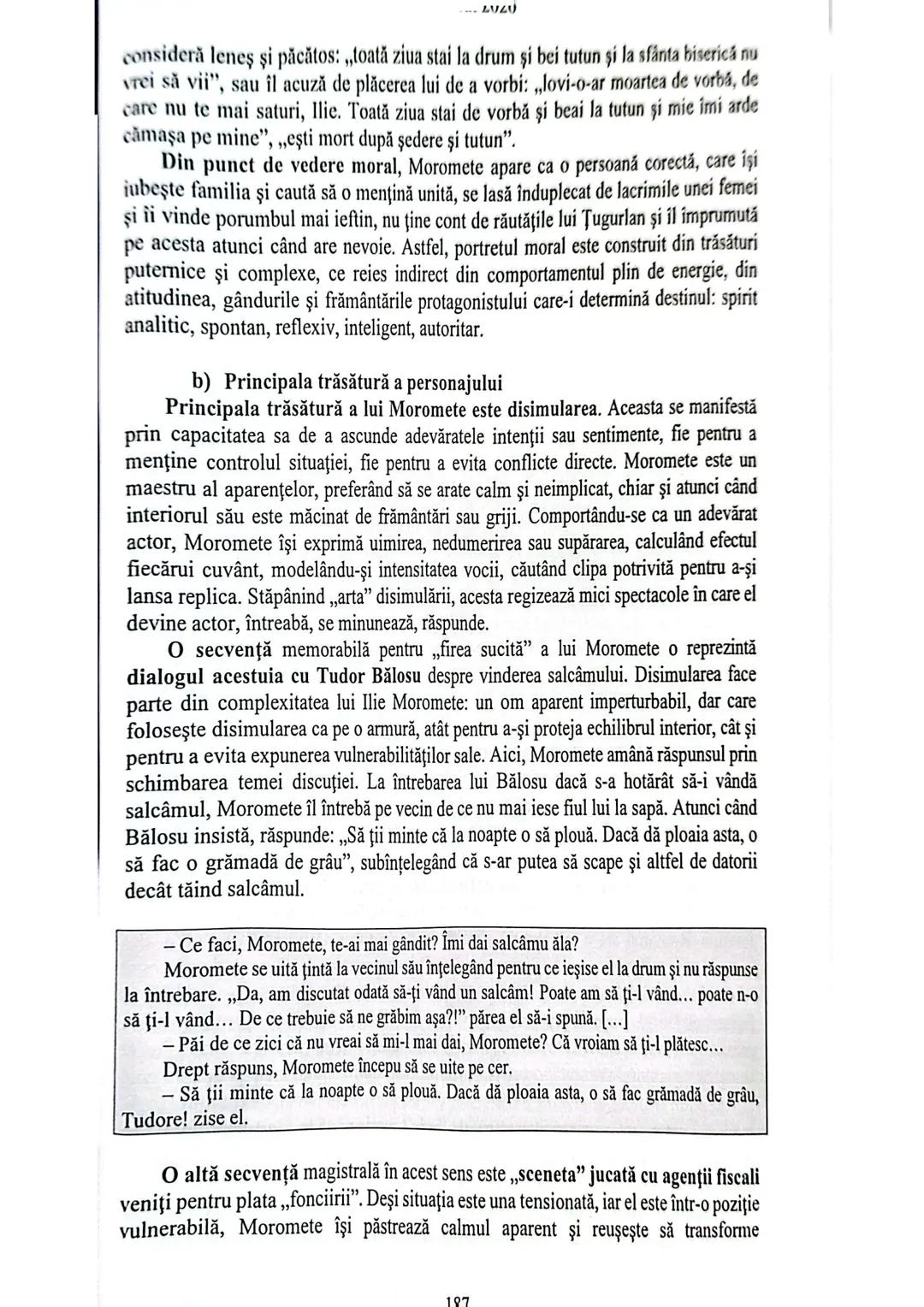 # Bacalaureat 2026
## 11. Particularități de construcție a unui personaj: Ilie Moromete
### 1. Introducerea
Personajul literar este princ