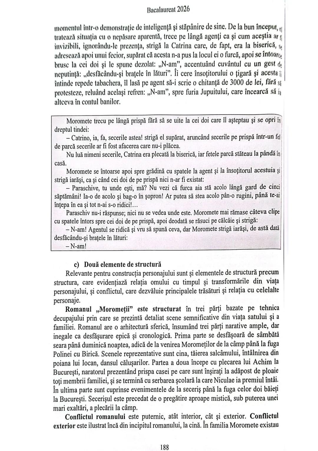 # Bacalaureat 2026
## 11. Particularități de construcție a unui personaj: Ilie Moromete
### 1. Introducerea
Personajul literar este princ