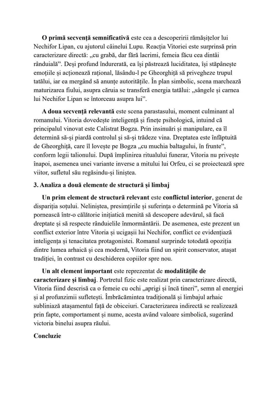 # Eseu despre particularitățile de construcție a personajului principal dintr-
un roman interbelic, realist-mitic
Baltagul
de Mihail Sadove