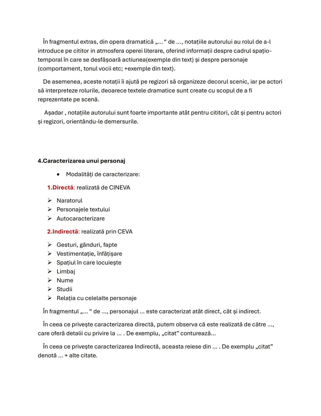 Model de rezolvare SUBIECT 2
1. Perspectiva narativă obiectivă
Perspectiva narativă reprezintă unghiul din care sunt prezentate evenimente