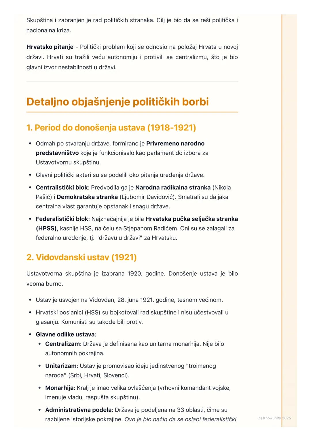 # Unutrašnja politika i
nacionalno pitanje
Uvod u unutrašnju politiku Kraljevine
Jugoslavije
Nakon Prvog svetskog rata, stvorena je Kralje