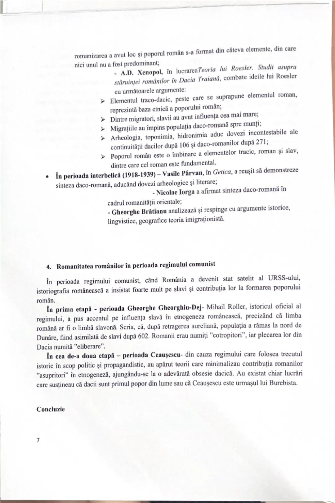 # SCURTA SCHEMA PENTRU TEMA ROMANITATEA ROMANILOR
Interesul pentru originea poporului roman a determinat aparitia a trei teze sau teorii
le