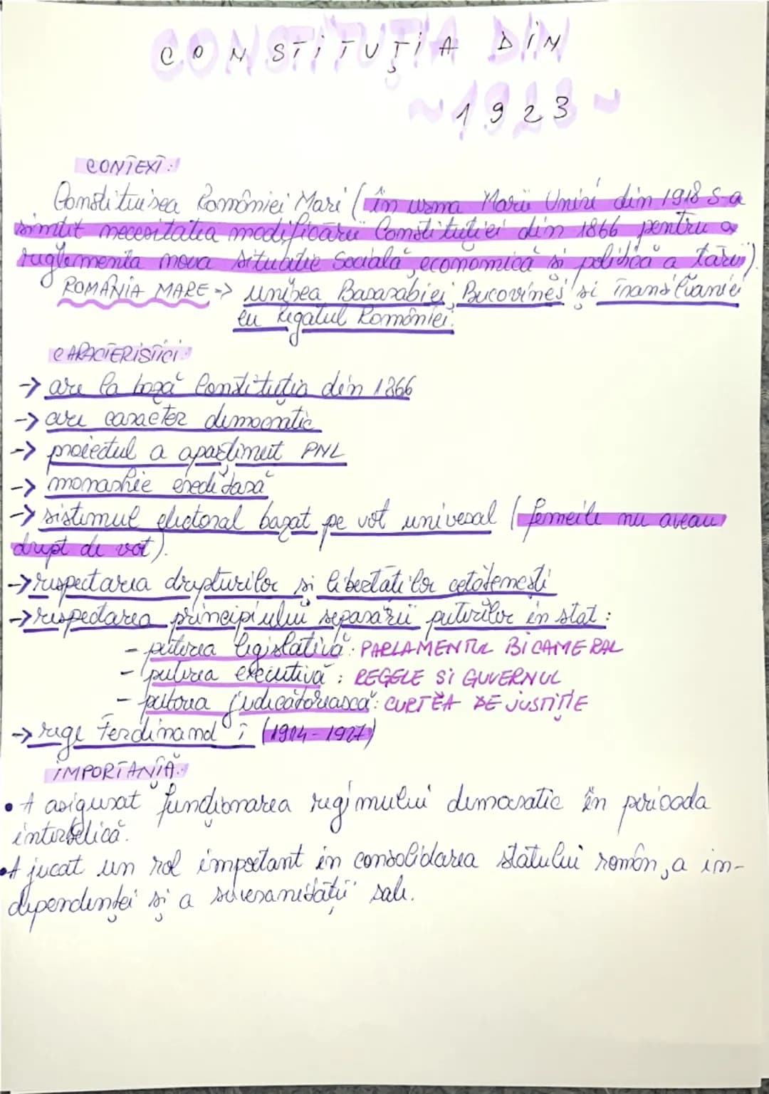 # CONSTITUŢIILE DIN ROMÂNIA
INTRODUCERE: Aprecierile asupra modului de quiermare a u-
mei matiuni asupra regimului politie nu pot fi facute