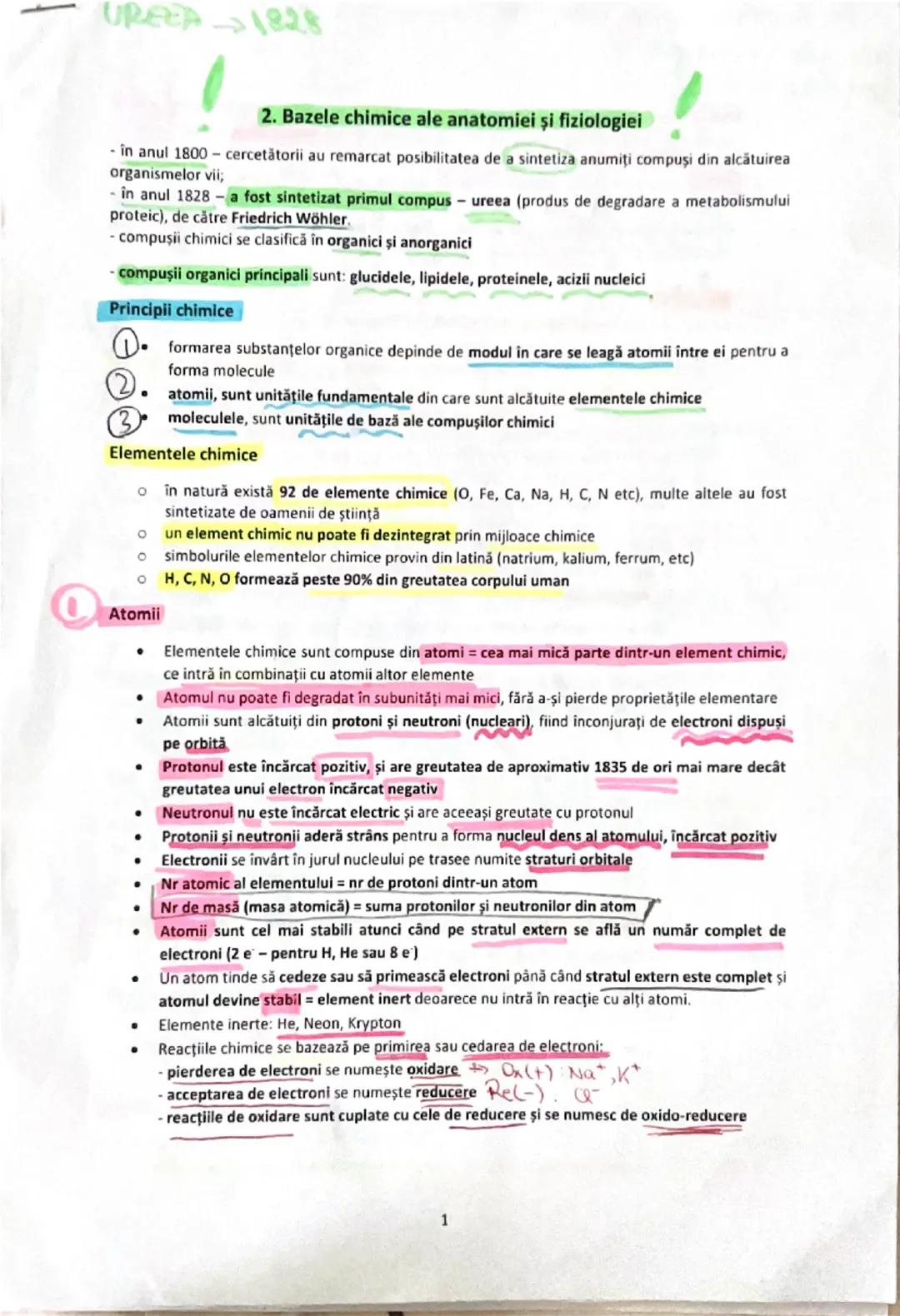 BARRON’S 2.Bazele chimice ale anatomiei și fiziologiei