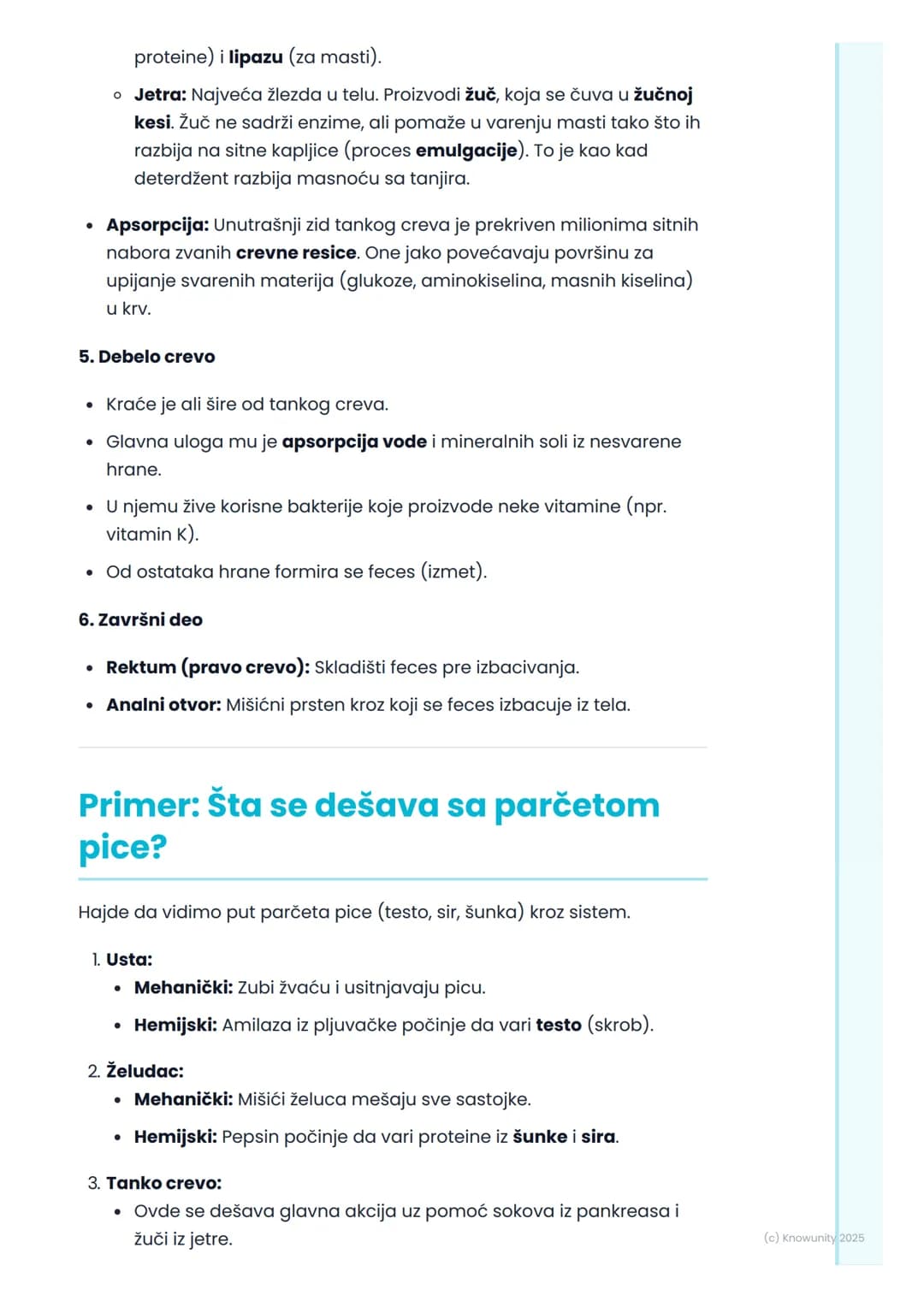 # Sistem za varenje
## Uvod u sistem za varenje
Sistem za varenje je grupa organa koji zajedno rade da bi razložili hranu
koju jedemo na m