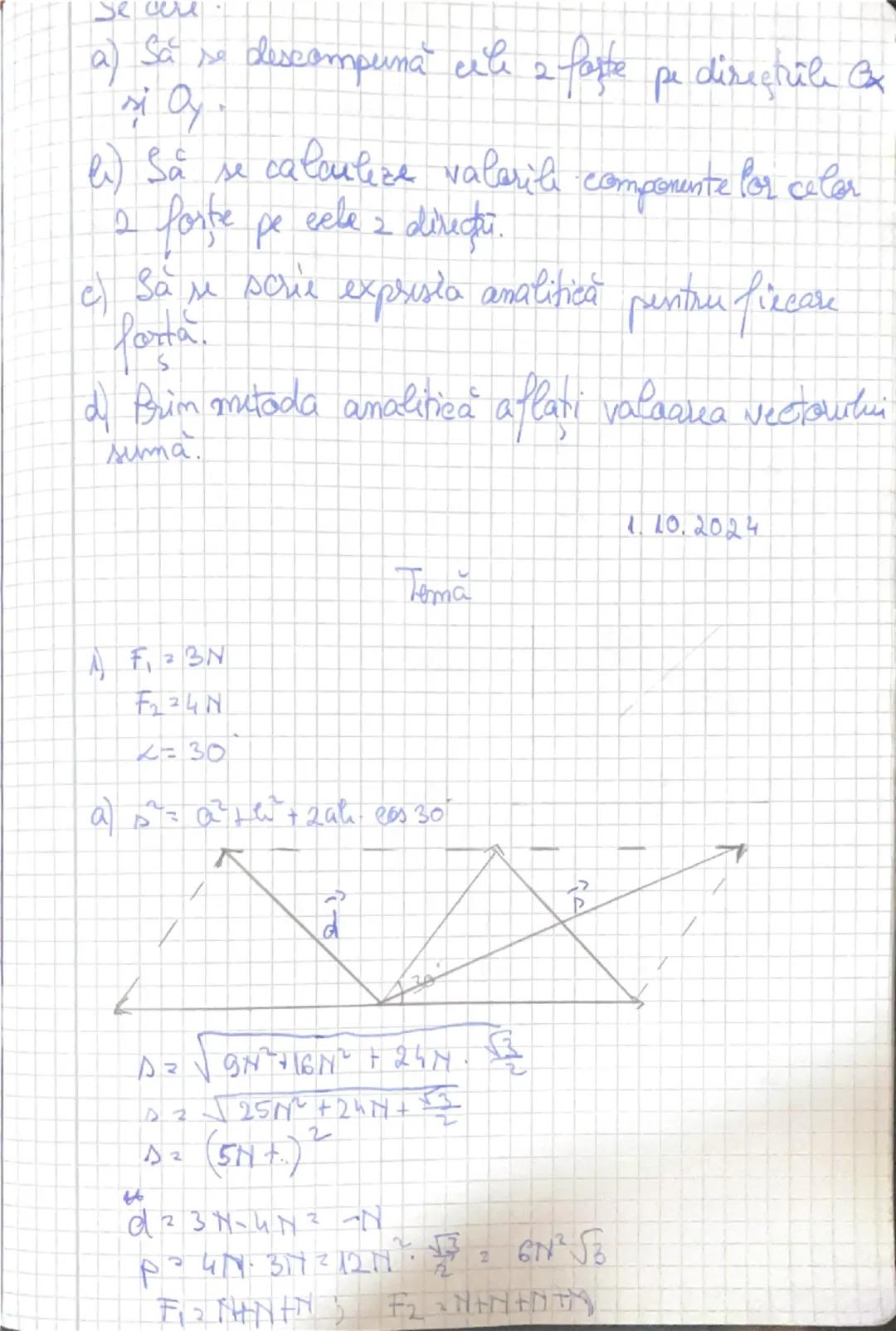 # 25.08.2024
# Expresia analitică a unui vector
- este următoarea:
$ \vec{a} = a_x \vec{i} + a_y \vec{j} $
$ a_x, a_y \rightarrow $ proiecți