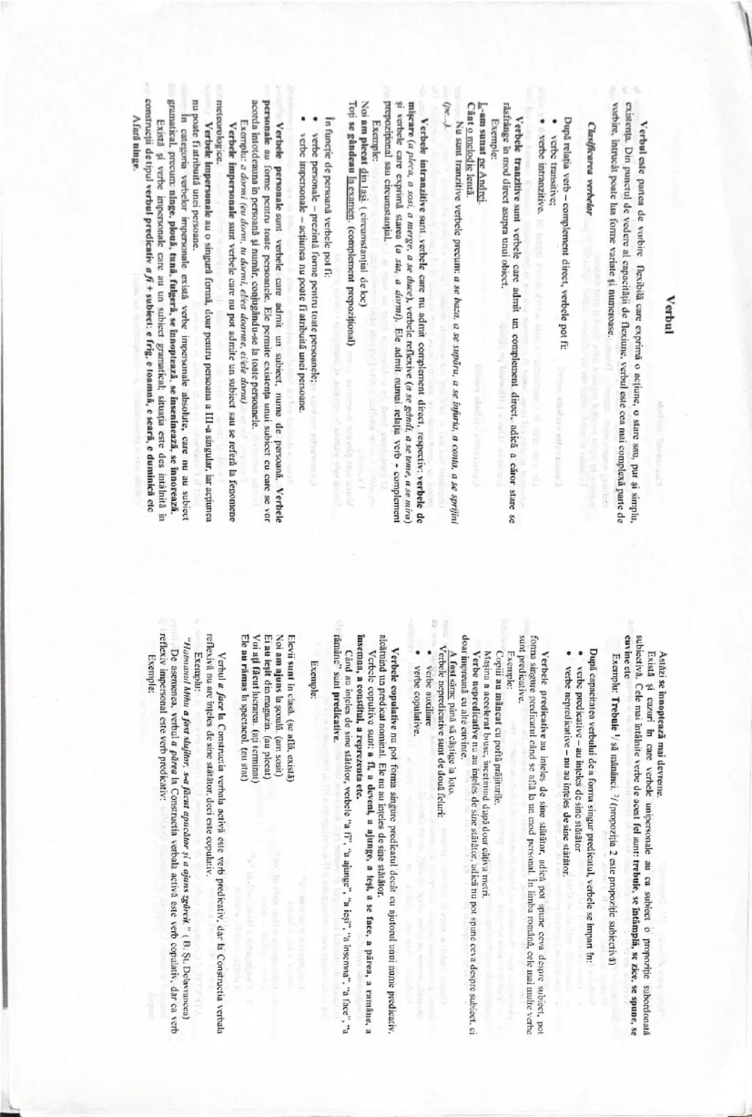 # ROMÂNĂ 1
Limba română - Morfologia 1
Booklet
Verbul desemnează acțiuni, stări, existenţa; de el depind cele mai multe elemente
ale unul