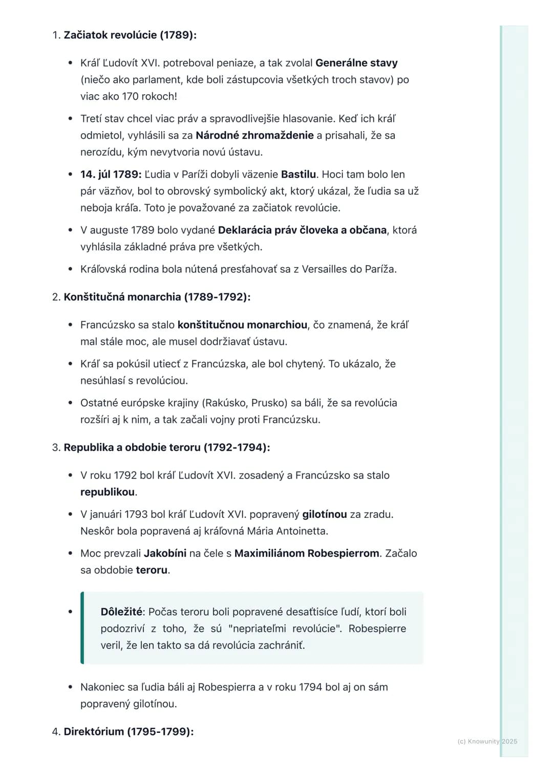 # Francúzska revolúcia – príčiny
a priebeh
1. Prehľad francúzskej revolúcie
Francúzska revolúcia bola obrovská zmena vo Francúzsku, ktorá