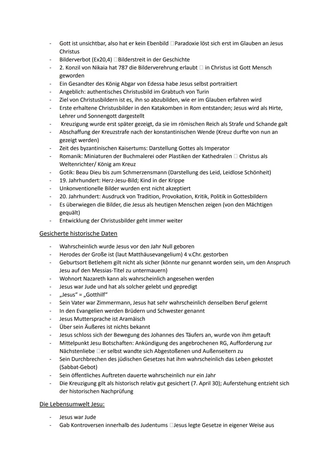 Religion Abiturstoff
Q1: Jesus Christus- das menschgewordene Wort Gottes: Die Reich-Gottes-Botschaft, Die
Auferstehung Jesu (Hoffnung über