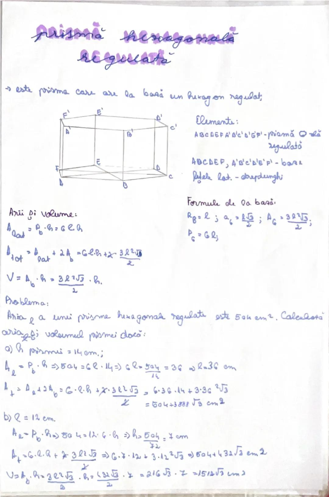 --- OCR Start ---
Prisme regulate
Def: 6 dreaptă core alunecă pe un poligon oarecare si rămâne
paralelă cu o dreaptă fixată (care nu este pa