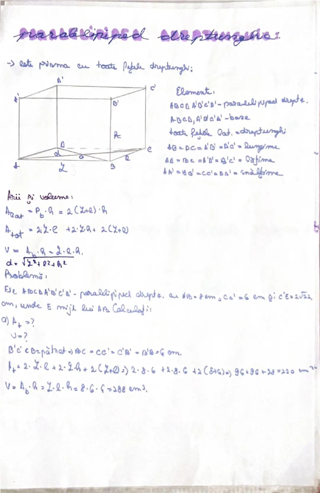--- OCR Start ---
Prisme regulate
Def: 6 dreaptă core alunecă pe un poligon oarecare si rămâne
paralelă cu o dreaptă fixată (care nu este pa