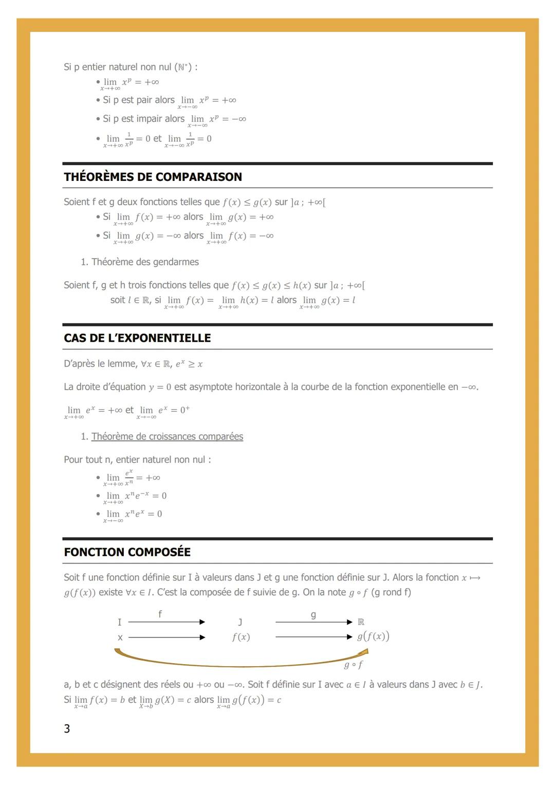 # 5- LIMITES DE
FONCTIONS
LIMITES EN +∞ ET-08
1. Limite infinie
f a pour limite +0∞ (resp. -co) lorsque x tends vers +∞ si pour tout réel