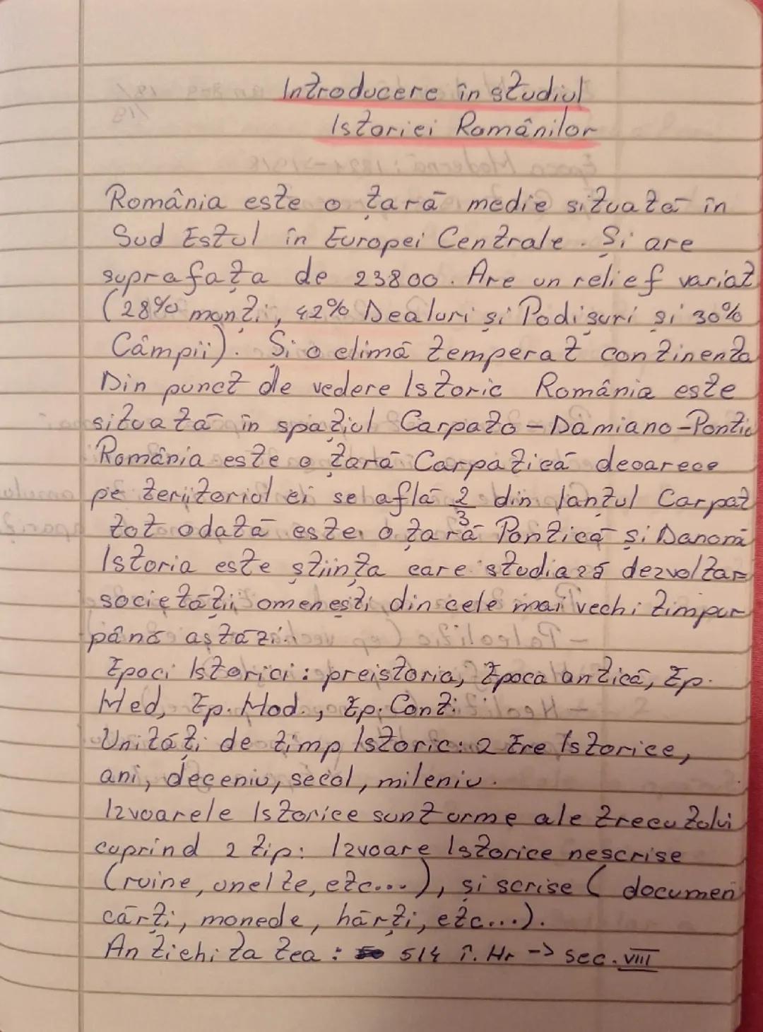 Introducere în studiul Istoriei Românilor