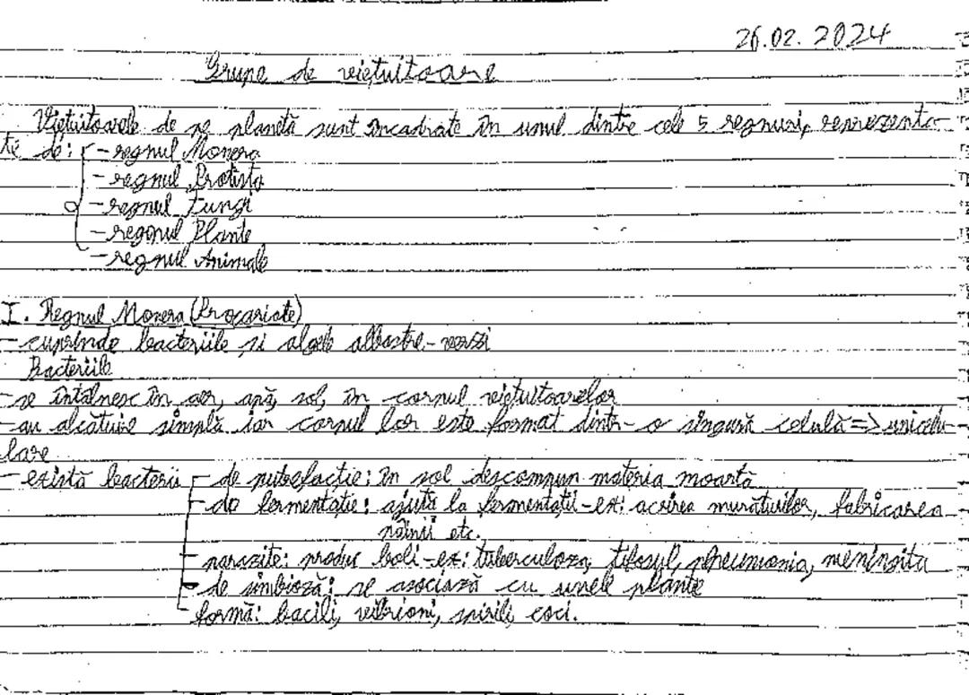 Grupe de viețuitoare