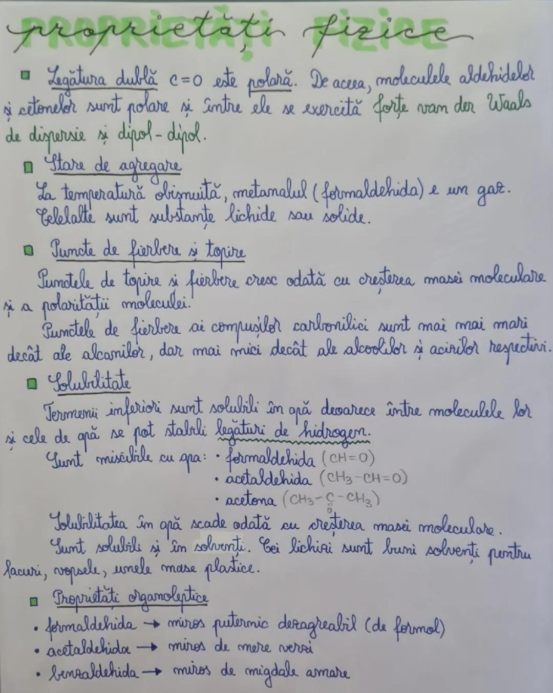 R.
CC=0
ACE COMPUŞI
H
CH2=0
METANAL
(ALDEHIDĂ FORMICĂ)
(CH3-CH=0
ETANAL
(ALDEHIDĂ ACETICĂ)
CGHS-CH=0
BENZEN CAR BALDEHIDA
(ALDEHIDA BENZOICA