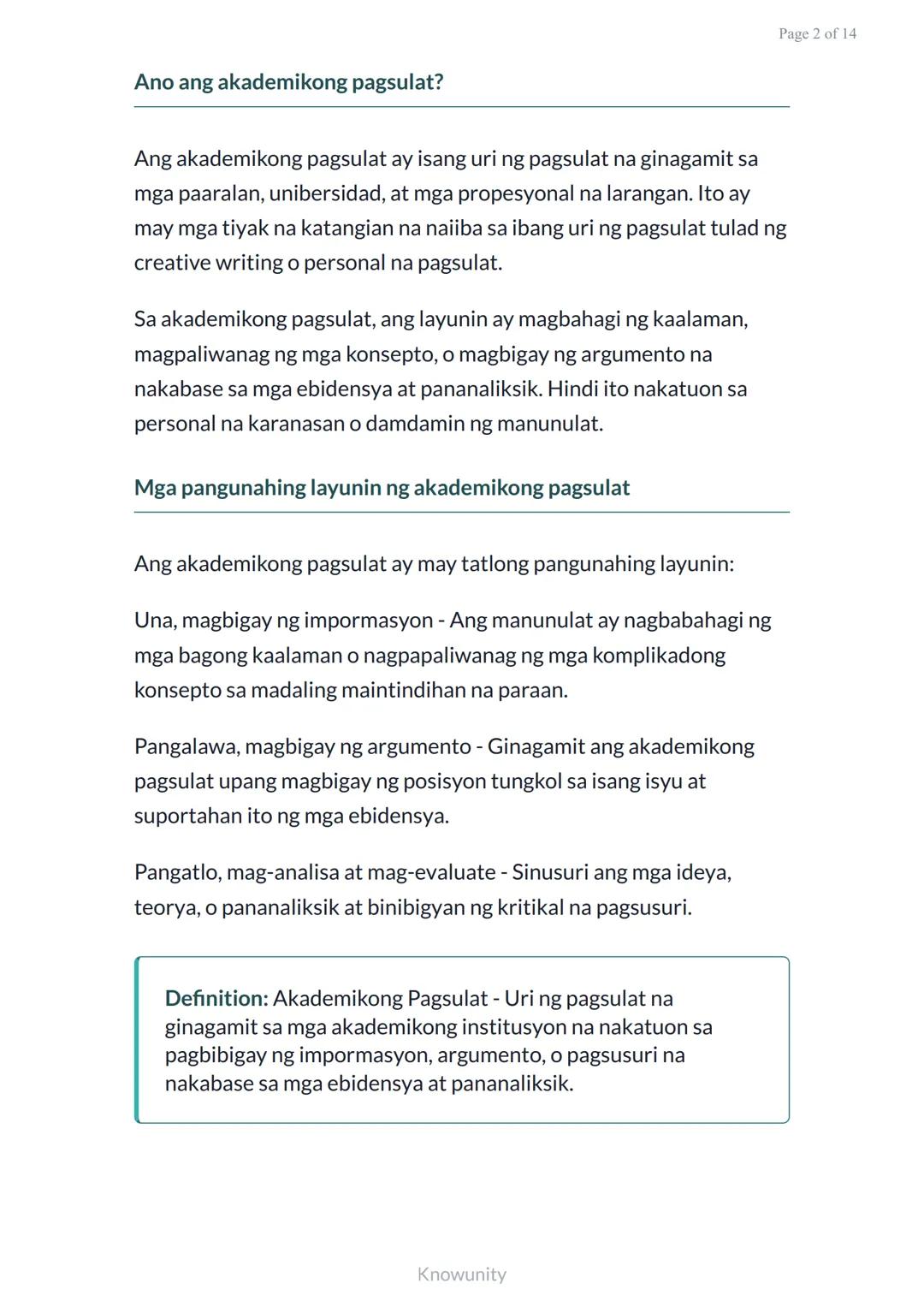 # Pag-unawa sa Akademikong Diskurso: Katangian ng Akademikong Pagsulat
Pag-aaral ng mga katangian at elemento ng akademikong pagsulat
## M
