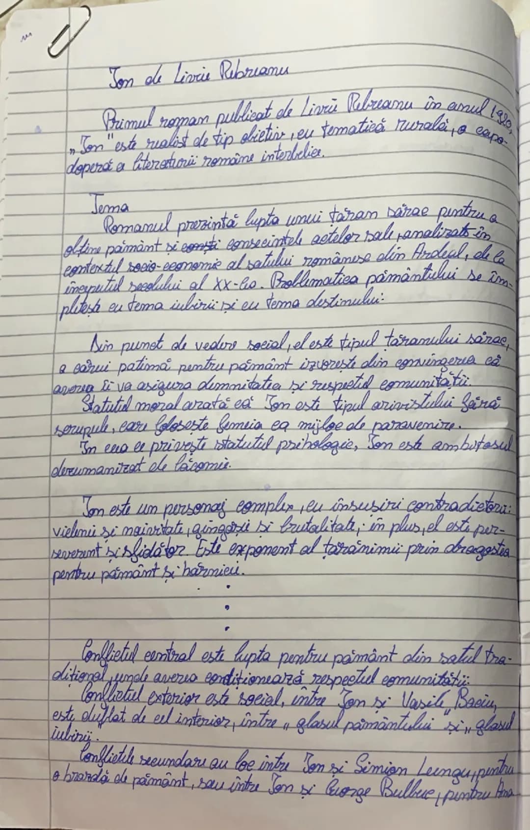 # Jon de Livrie Rebreanu
Primul roman publicat de Livrü Rebreanu in anul 1920,
„Jon" este realist de tip obietiv, eu tematică ruralà, o cap