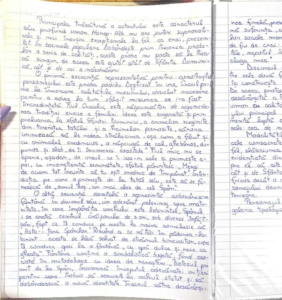 # PARTICULARITĂȚILE DE CONSTRUCȚIE A
# PERSONAJULUI HARAP-ALB
„Povestea lui Harap-Alb” de Ion Creangă este un basm cult, publicat în revist
