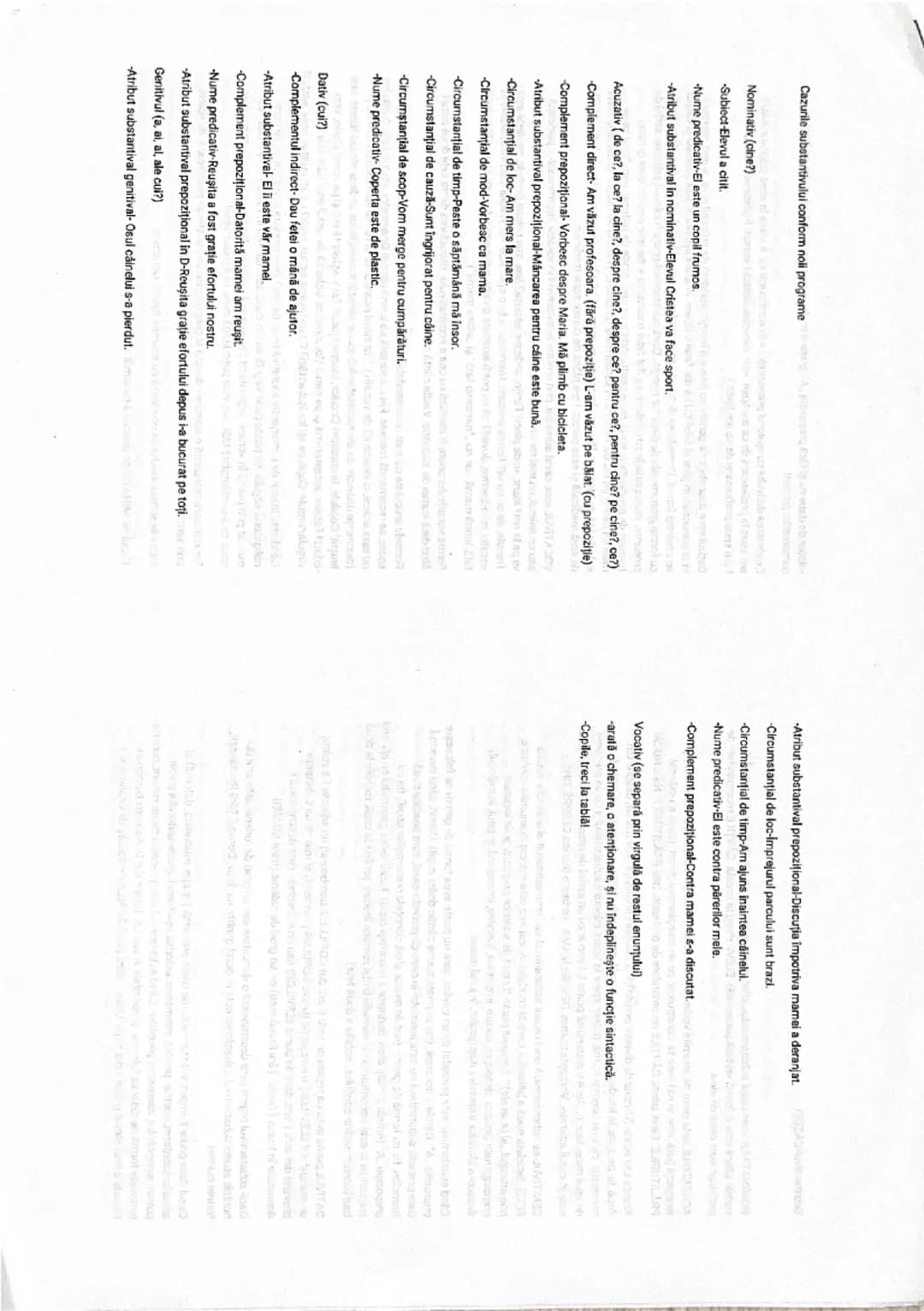 SUBSTANTIVUL
CAZ | ENUNT | ÎNTREBARE | FUNCȚIE SINTACTICĂ
--- | --- | --- | ---
NOMINATI
V
(N.) | Eleva a întârziat la şcoală.
Alina este e
