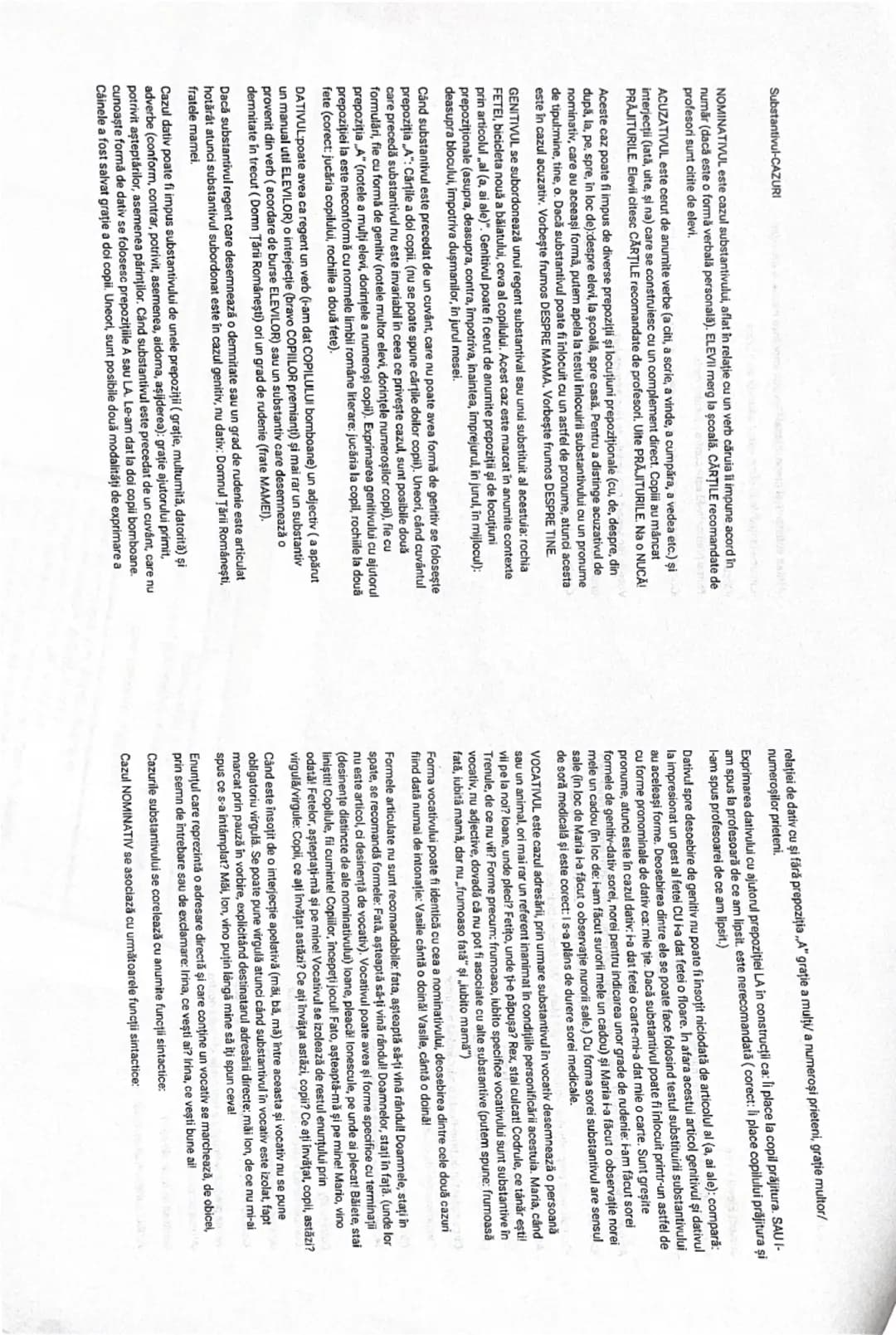 SUBSTANTIVUL
CAZ | ENUNT | ÎNTREBARE | FUNCȚIE SINTACTICĂ
--- | --- | --- | ---
NOMINATI
V
(N.) | Eleva a întârziat la şcoală.
Alina este e