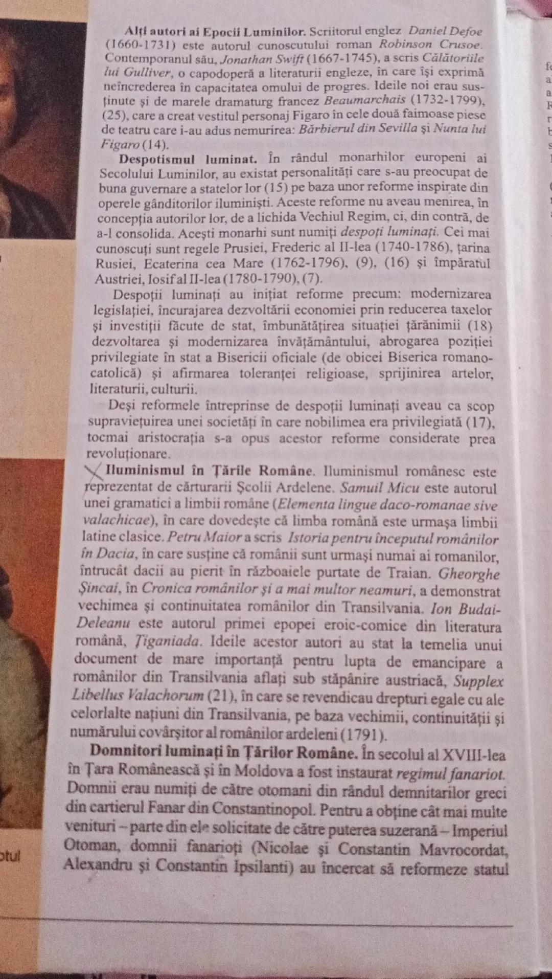 # Noi principii şi valori în societate
Luminismul (sau iluminismul) reprezintă o mişcare filosofică
dominantă în Europa la sfârşitul secolul