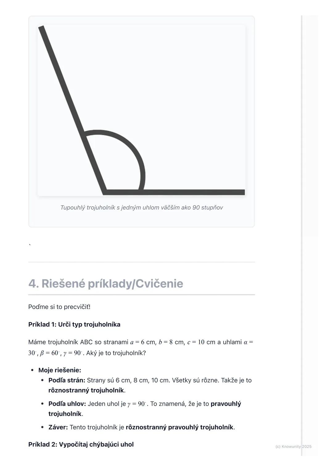 # Trojuholník - základné pojmy
1. Prehľad trojuholníkov
Trojuholník je jeden z najzákladnejších tvarov v geometrii. Stretávame sa s ním
vš