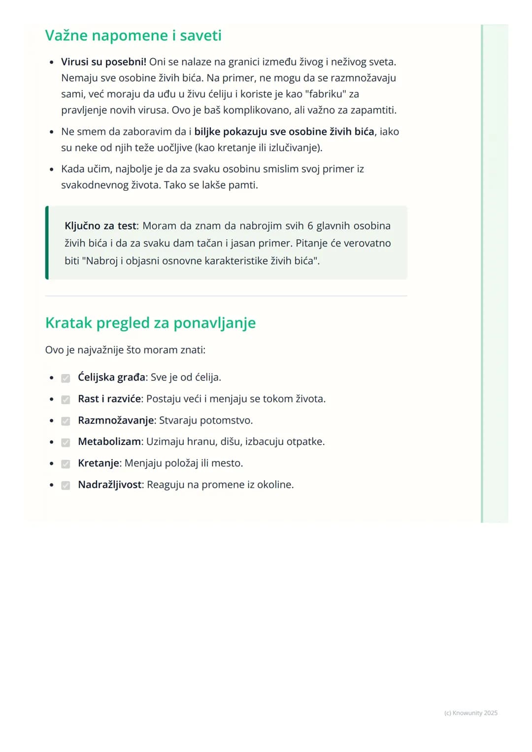 # Osnovne Karakteristike Živih
Bića
Uvod u osnovne karakteristike živih bića
Sva živa bića na Zemlji, od najmanje bakterije do najvećeg pl