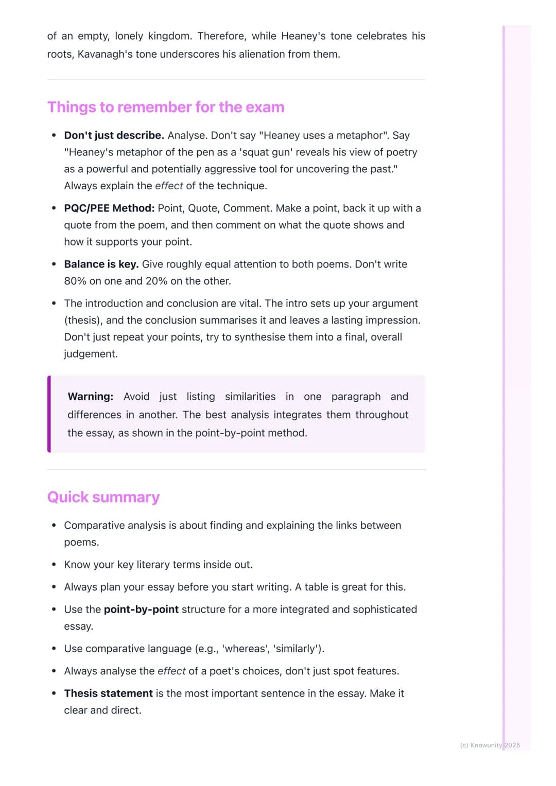 # Comparative Analysis of
Poems
Introduction to comparative analysis
This is about looking at two or more poems side-by-side and analysing