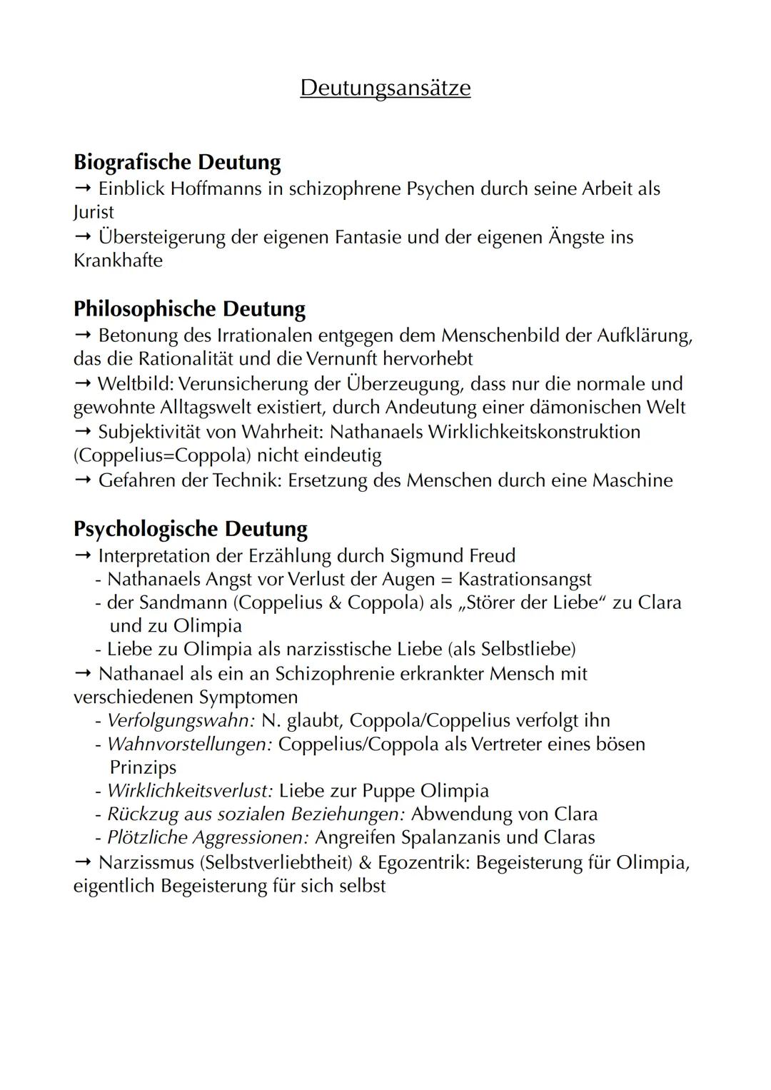 # Der Sandmann
Autor: Ε.Τ.Α. Hoffmann (Ernst Theodor Amadeus Hoffmann)
Jahr: 1816
Textsorte: Erzählung=> Novelle
Protagonisten: Nathanael,