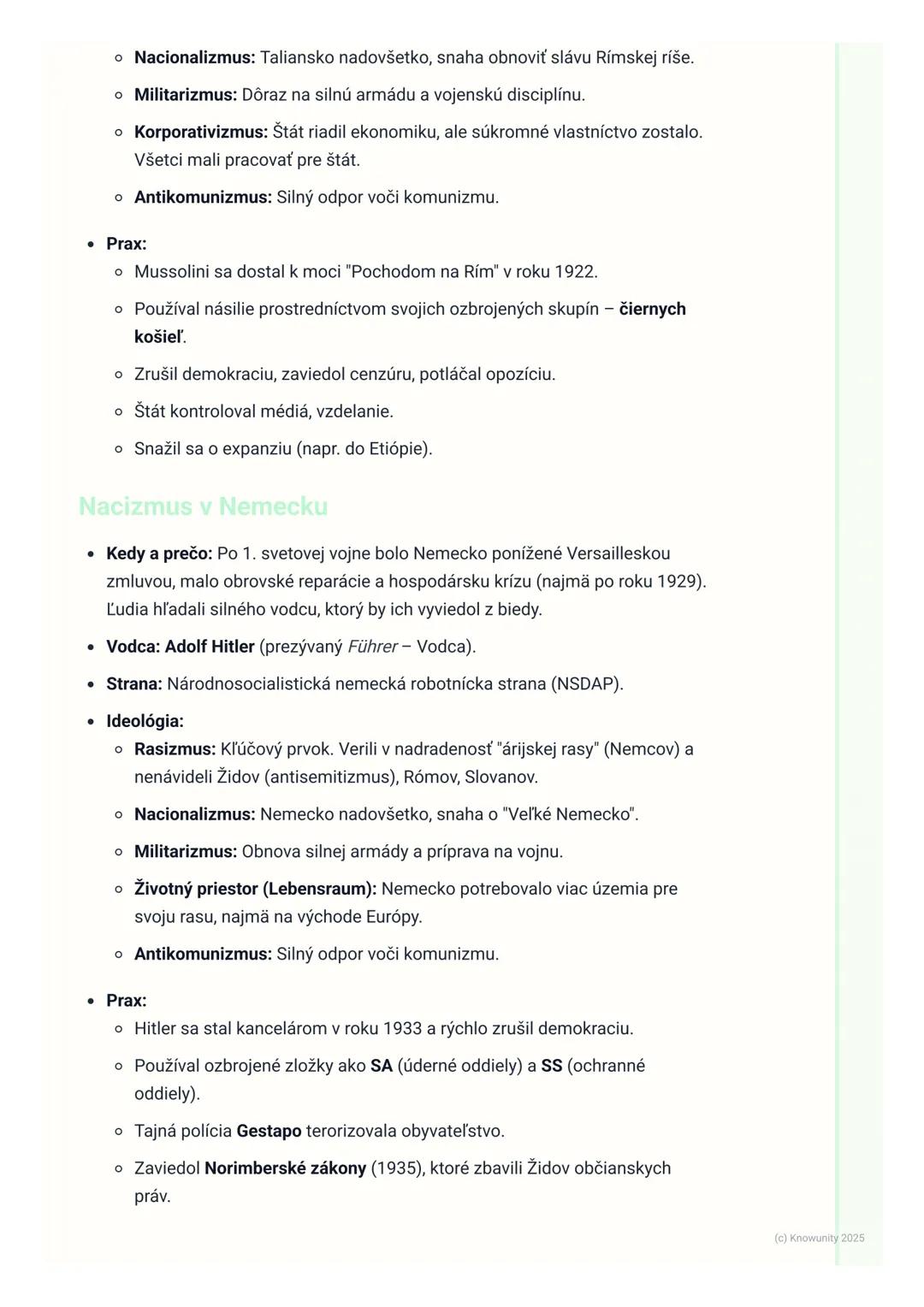 # Vzostup totalitných režimov
1. Prehľad vzostupu totalitných režimov
Po prvej svetovej vojne, ktorá priniesla obrovské straty a sklamanie