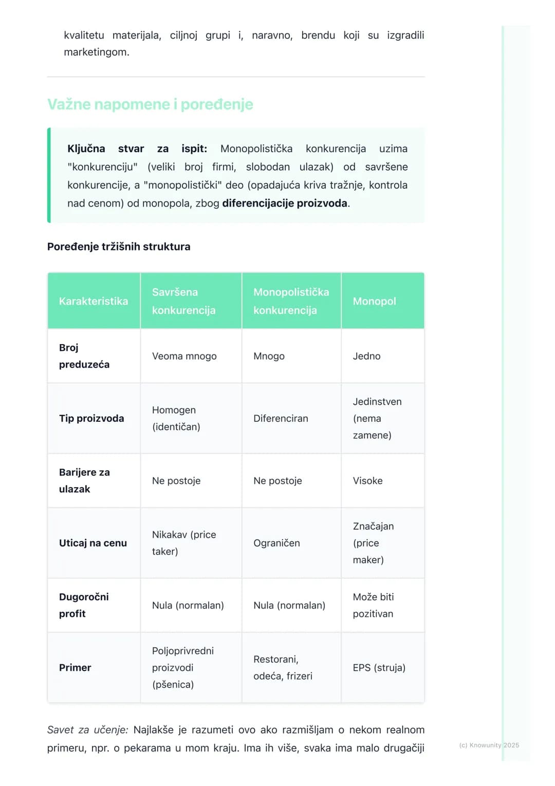 # Monopolistička konkurencija
Uvod u monopolističku konkurenciju
Ovo je tržišna struktura koja se nalazi između savršene konkurencije i či