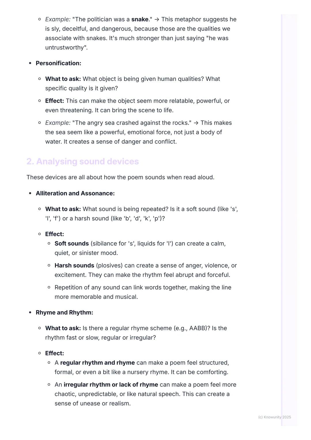 # Analysing Poetic Devices
## Getting started with poetic devices
Poetic devices are basically the tools a poet uses to create meaning and