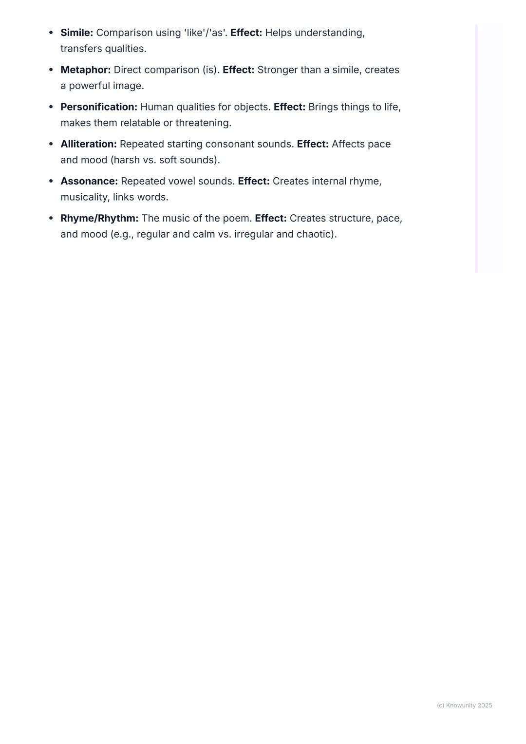 # Analysing Poetic Devices
## Getting started with poetic devices
Poetic devices are basically the tools a poet uses to create meaning and