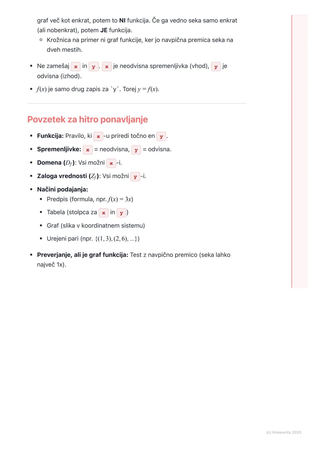 # Pojem funkcije
Kaj je funkcija?
Funkcija je kot nekakšen matematični "stroj". Vanj daš neko število (vhod), stroj
ga po določenem pravil